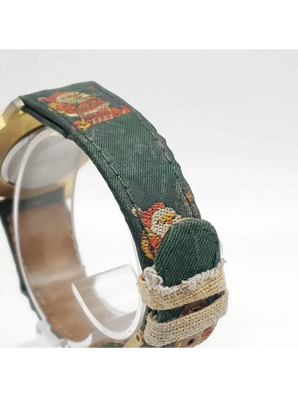 Pierre Nicole Christmas Watch Women 33mm New Battery Christmas Tree Santa Band